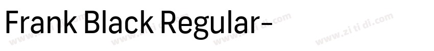 Frank Black Regular字体转换